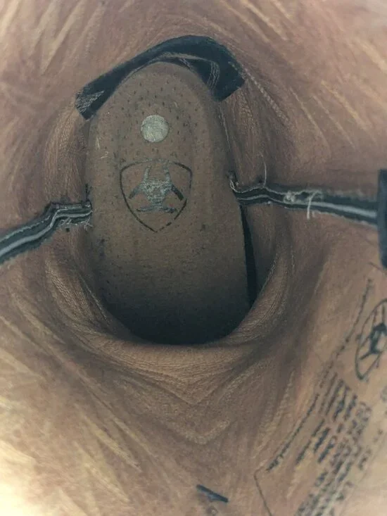 Ariat Heritage R Toe Western Boots Black Leather Women’s 7B Style 15701 Cowboy - Picture 13 of 16